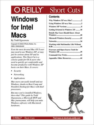 cover image of Windows for Intel Macs